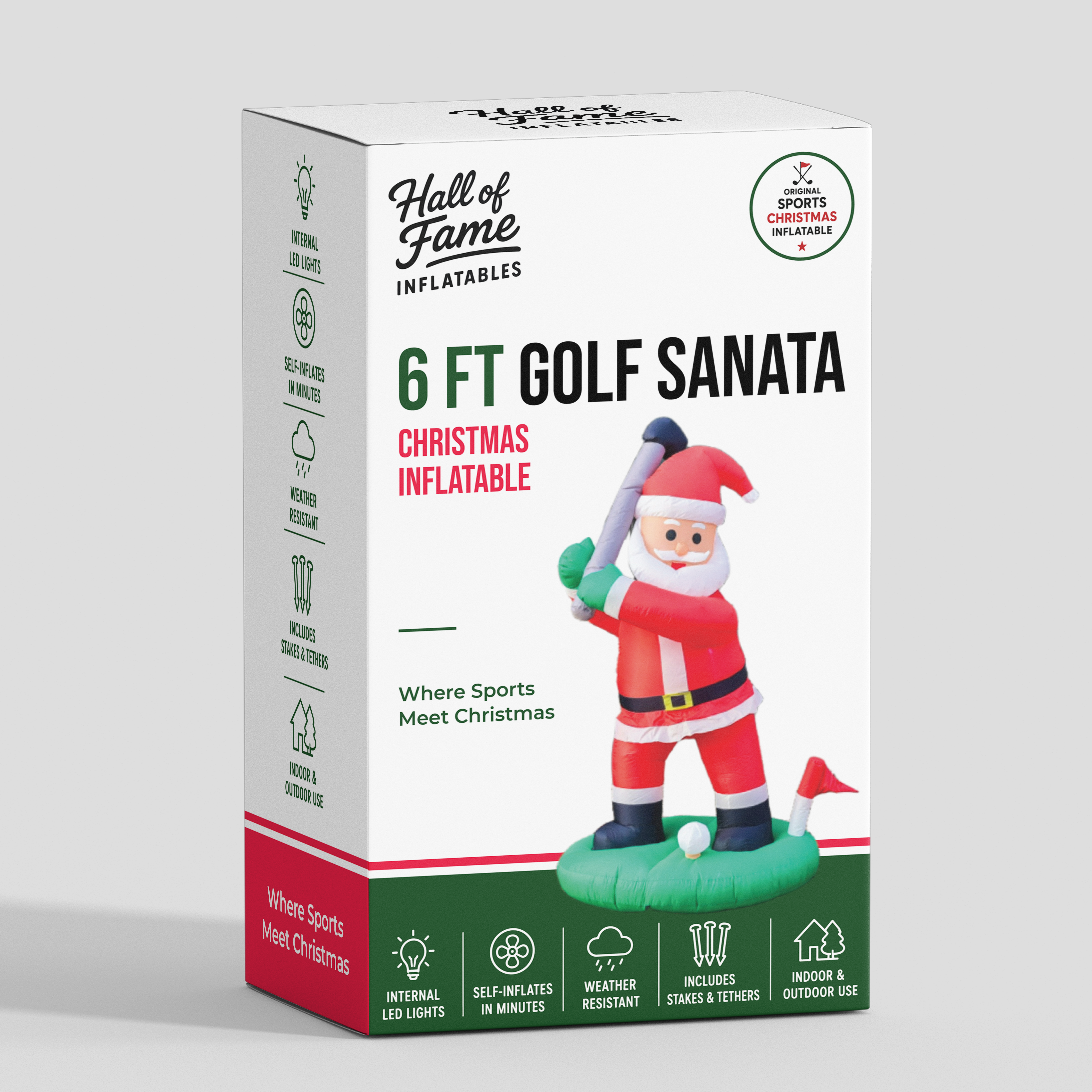 Golfing Santa