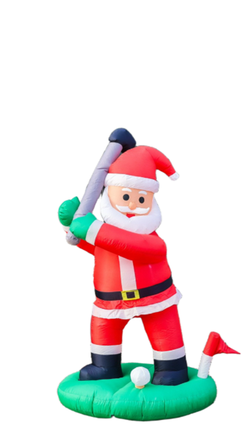 Golfing Santa